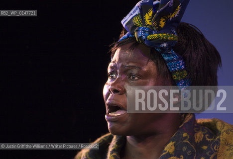 Maathai Wangar, Kenyan Nobel Peace Laureate and founder of the African development Green Belt Movement pictured at the Guardian Hay Festival. ..copyright©Justin Griffiths-Williams/Writer Pictures/Rosebud2