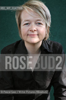 British writer Sarah Waters, author of Tipping the Velvet and The Night Watch at the Edinburgh International Book Festival...Copyright©Pascal Saez/Writer Pictures/Rosebud2