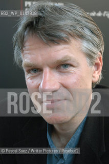 Writer Olivier Weber at the Salon du Livre (Book Fair) in Paris, March 2006....Copyright©Pascal Saez/Writer Pictures/Rosebud2
