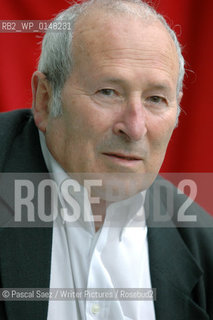 Writer Arnold Wesker at the Edinburgh International Book Festival...Copyright©Pascal Saez/Writer Pictures/Rosebud2