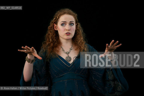 Historian and Author Kate Williams talks about her new book Becoming Queen at the hay Festival..©.Rosie Hallam/Writer Pictures/Rosebud2