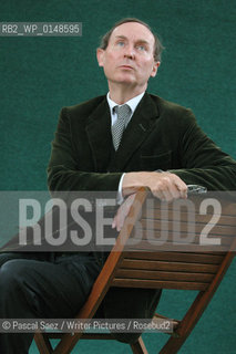 Writer A N Wilson at the Edinburgh International Book Festival. Frank Gardner was shot at point blank range in Saudi Arabia whilst making a film about Al Qaeda...Copyright©Pascal Saez/Writer Pictures/Rosebud2