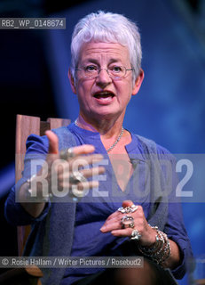Hay Literary Festival.Childrens author and creator of the Tracy Beaker series, Jacqueline Wilson, speaking at the Hay Festival..©.Rosie Hallam/Writer Pictures/Rosebud2