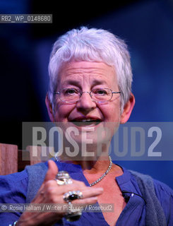 Hay Literary Festival.Childrens author and creator of the Tracy Beaker series, Jacqueline Wilson, speaking at the Hay Festival..©.Rosie Hallam/Writer Pictures/Rosebud2