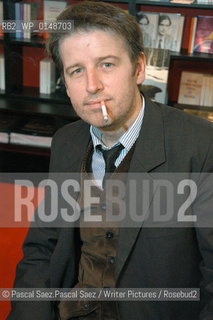 Irish writer Robert Mc Liam Wilson at the Salon du Livre (Book Fair) in Paris, March 2006..Copyright©Pascal Saez.Pascal Saez/Writer Pictures/Rosebud2