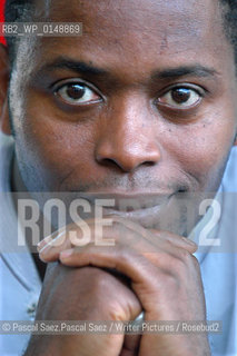 Nigerian writer and journalist Ken Wiwa (son of Ken Saro Wiwa, who was executed by the nigerian government for standing up for the rights of the Ogoni people). Here at the Edinburgh International Book Festival 2005 ..Copyright©Pascal Saez.Pascal Saez/Writer Pictures/Rosebud2