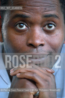 Nigerian writer and journalist Ken Wiwa (son of Ken Saro Wiwa, who was executed by the nigerian government for standing up for the rights of the Ogoni people). Here at the Edinburgh International Book Festival 2005 ..Copyright©Pascal Saez.Pascal Saez/Writer Pictures/Rosebud2