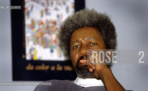 Soyinka Wole, Nigerian playwright and poet..Copyright©Anne-Katrin Purkiss/Writer Pictures/Rosebud2