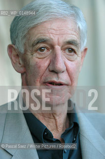 British writer and scientist Lewis Wolpert at the Edinburgh International Book Festival...Copyright©Pascal Saez/Writer Pictures/Rosebud2