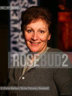 Mary Contini, owner of Valvona & Crolla in Edinburgh at Pitlochry Theatre speaking about A Taste of Scotland..Photographed at the Winter Words Festival in Pitlochry...Copyright©Walter Neilson/Writer Pictures/Rosebud2