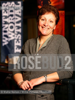 Mary Contini, owner of Valvona & Crolla in Edinburgh at Pitlochry Theatre speaking about A Taste of Scotland..Photographed at the Winter Words Festival in Pitlochry...Copyright©Walter Neilson/Writer Pictures/Rosebud2