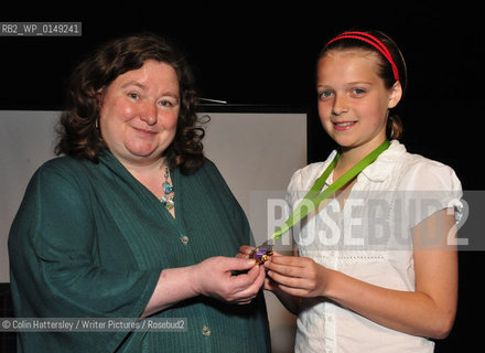 Write On! Awards, Sat 20/06/09 ..Eleanor Updale (back right, hosting) with Write On! Awards winner.....Copyright©Colin Hattersley/Writer Pictures/Rosebud2