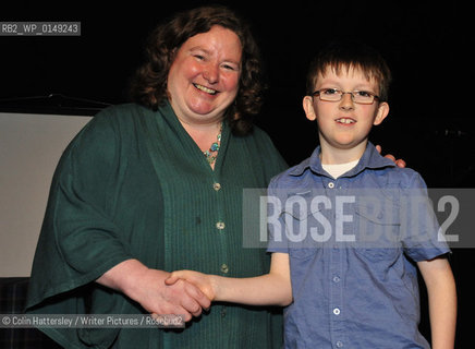 Write On! Awards, Sat 20/06/09 ..Eleanor Updale (back right, hosting) with Write On! Awards winner.....Copyright©Colin Hattersley/Writer Pictures/Rosebud2