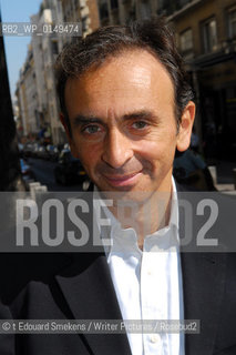 Image ID:  .Eric Zemmour  Author of -  Le premier sexe, Denoel Indigne.at Paris, France..©Copyrigh©t Edouard Smekens/Writer Pictures/Rosebud2