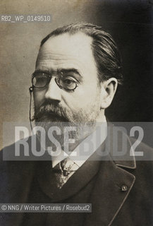 Emile Zola (1840-1902).French novelist..Copyright©NNG/Writer Pictures/Rosebud2