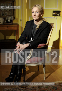 JK Rowling at Lennoxlove House for the annual Lennoxlove Book Festival. Pictured with Muriel Gray who is introducing her to the sold out audience. Photographed 2nd November 2012..©Picture by Alex Hewitt/Writer Pictures/Rosebud2