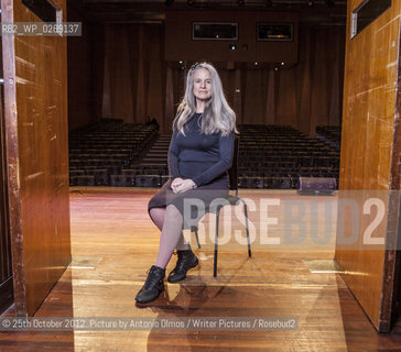 Sharon Olds, poet, photographed at the Royal Festival Hall..©25th October 2012..Picture by Antonio Olmos/Writer Pictures/Rosebud2