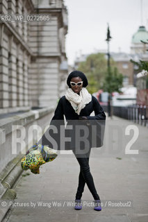 Taiye Selasi, writer who was born in london, raised in Boston, lives in New York, New Delhi and Rome. She writes stories, essays, scripts and books. She makes pictures both still and moving..©.Pictures by Wang Wei/Writer Pictures/Rosebud2