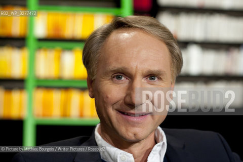 Dan Brown, American author photographed in Paris in May 2013 while on a promotional tour for his new book Inferno..©Picture by Mathieu Bourgois/Writer Pictures/Rosebud2