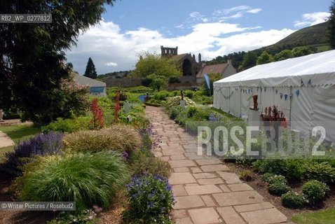 The grounds of Harmony House during the Borders Book Festival in Melros©Writer Pictures/Rosebud2