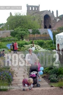 Visitors enjoying the Borders Book Festival in Melrose, Scotland, June ©Writer Pictures/Rosebud2