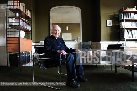 Peter Higgs (Professor) at his home in New Town, Edinburgh.14th February 2013..©Photograph by Jane Barlow/TSPL/Writer Pictures/Rosebud2