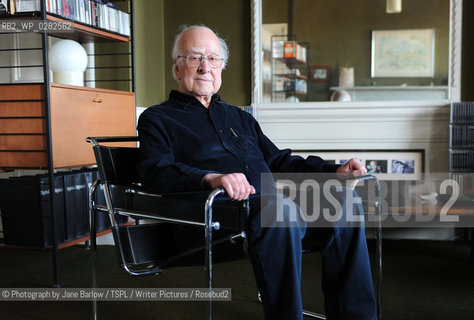 Peter Higgs (Professor) at his home in New Town, Edinburgh.14th February 2013..©Photograph by Jane Barlow/TSPL/Writer Pictures/Rosebud2