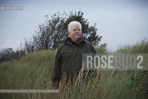 Val McDermid, Scottish Crime Writer photographed near her home in Alnmouth, Northumberland. 20th October 2013..©Picture by Alex Hewitt/Writer Pictures/Rosebud2