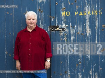 Val McDermid, Scottish Crime Writer photographed near her home in Alnmouth, Northumberland. 20th October 2013..©Picture by Alex Hewitt/Writer Pictures/Rosebud2