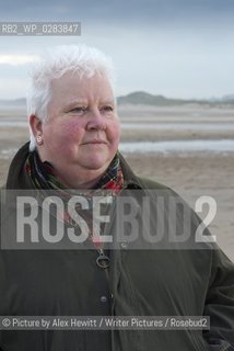 Val McDermid, Scottish Crime Writer photographed near her home in Alnmouth, Northumberland. 20th October 2013..©Picture by Alex Hewitt/Writer Pictures/Rosebud2