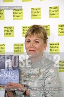 Kate Atkinson, shortlisted for Womens Prize for Fiction 2013.5th June 2013..©Picture by Nicola Barranger/Writer Pictures/Rosebud2
