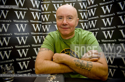 Irvine Welsh launches his new book Skagboys. Pictured at Waterstones in Leadenhall Market, London..©Pictures by Nick Cunard/Writer Pictures/Rosebud2