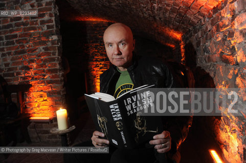 Irvine Welsh at the official launch of his new book Skagboys at The Caves, Edinburgh.20th April 2012..©Photograph by Greg Macvean/Writer Pictures/Rosebud2