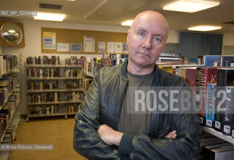 Author Irvine Welsh visits Edinburghs Saughton Prison to talk about his new book  Crime to members of the prison ©Writer Pictures/Rosebud2