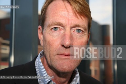Lee Child, author, promoting his book GONE TOMORROW at Waterstones event held at the Central Library in Peterborough, Cambridgeshire. Taken 24th April 2009..©Picture by Stephen Daniels/Writer Pictures/Rosebud2
