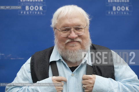 George RR Martin at Edinburgh International Book Festival 2014. .11th August 2014..©Picture by Russell G Sneddon/Writer Pictures/Rosebud2