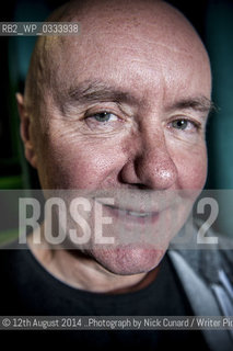 Irvine Welsh at Bookslam literary night at York Hall,  Bethnal Green, London. The night had a boxing theme as authors took the ring to deliver their readings in this iconic boxing venue in the heart of East London..©12th August 2014 ..Photograph by Nick Cunard/Writer Pictures/Rosebud2