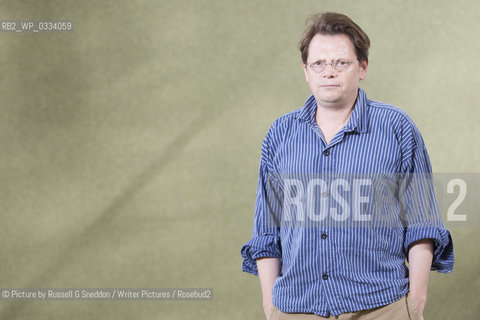 Edward Carey at the Edinburgh International Book Festival 2014. 9th August 2014..©Picture by Russell G Sneddon/Writer Pictures/Rosebud2