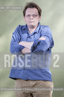 Edward Carey at the Edinburgh International Book Festival 2014. 9th August 2014..©Picture by Russell G Sneddon/Writer Pictures/Rosebud2