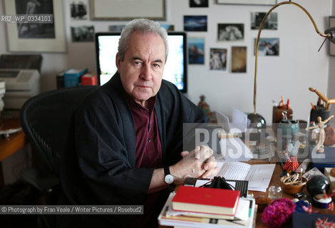 John Banville in his writing room in Dublin, Ireland .2nd January 2013..©Photograph by Fran Veale/Writer Pictures/Rosebud2