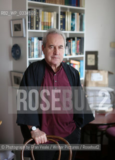 John Banville in his writing room in Dublin, Ireland .2nd January 2013..©Photograph by Fran Veale/Writer Pictures/Rosebud2