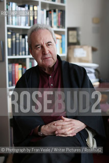 John Banville in his writing room in Dublin, Ireland .2nd January 2013..©Photograph by Fran Veale/Writer Pictures/Rosebud2