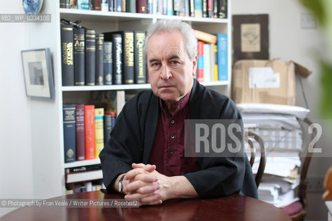 John Banville in his writing room in Dublin, Ireland .2nd January 2013..©Photograph by Fran Veale/Writer Pictures/Rosebud2