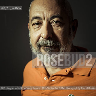 Leonardo Padura Fuentes, Cuban writer, novelist, journalist..©Photographed in Strasbourg, France. .17th September 2014..Photograph by Pascal Bastien/Writer Pictures/Rosebud2