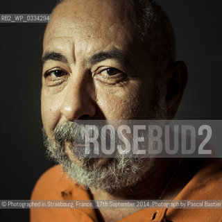 Leonardo Padura Fuentes, Cuban writer, novelist, journalist..©Photographed in Strasbourg, France. .17th September 2014..Photograph by Pascal Bastien/Writer Pictures/Rosebud2