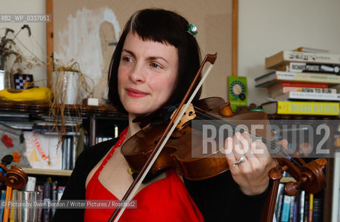 Emma Hooper, Canadian born author, musician and academic who now lives in the UK. Photographed at home in Bath. 4th March 2011..©Picture by Owen Benson/Writer Pictures/Rosebud2