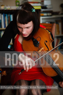 Emma Hooper, Canadian born author, musician and academic who now lives in the UK. Photographed at home in Bath. 4th March 2011..©Picture by Owen Benson/Writer Pictures/Rosebud2