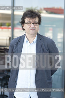 Javier Cercas. Spanish writer and academic, Lyon. Taken 24th May 2012..©Picture by Mathieu Bourgois/Writer Pictures/Rosebud2