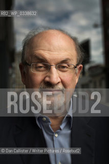 Sir Salman Rushdie (b. 1947) British Indian novelist and essayist, photographed in New York City, August 21, 2015. ..Copyright©Dan Callister/Writer Pictures/Rosebud2