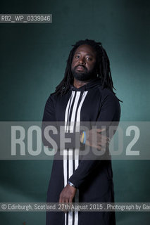 Marlon James, the Jamaican Man Booker Prize nominee,  at the Edinburgh International Book Festival 2015..©Edinburgh, Scotland. 27th August 2015 ..Photograph by Gary Doak/Writer Pictures/Rosebud2